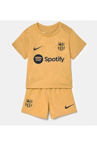 Barcelona Babyklær Borte Fotballdrakt til barn 2022-23 Korte ermer (+ Korte bukser)